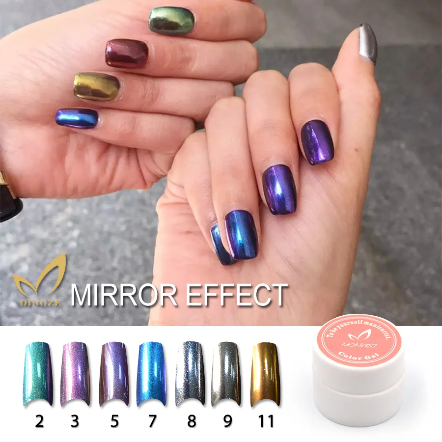 Charming Women Mirror Powder Metallic Silver Pigment font b Nail b font Glitter Powder font b