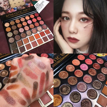 

Professional 42 Color Eyeshadow Palette Glitter Metallic Shimmer Matte Eyeshadow Pallete Gold Pigment Makeup Palette Cosmetic