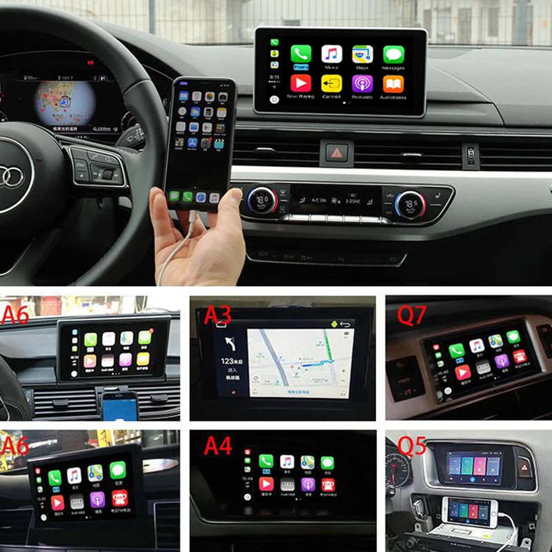 Top Video Interface With Apple Carplay Android Auto DVD For A1 A3 A4 A5 A6 Q3 Q5 Q7 Original Screen Upgrade MMI iOS AirPlay System 5 Top Video Interface With Apple Carplay Android Auto DVD For A1 A3 A4 A5 A6 Q3 Q5 Q7 Original Screen Upgrade MMI iOS AirPlay System 5