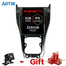 Android Tesla style Big Screen Car No DVD Player GPS Navigation For TOYOTA Harrier 2013+ head unit multimedia 1 din radio tape  
