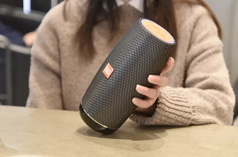 Портативная интеллектуальная беспроводная Bluetooth Колонка стерео бас эффект