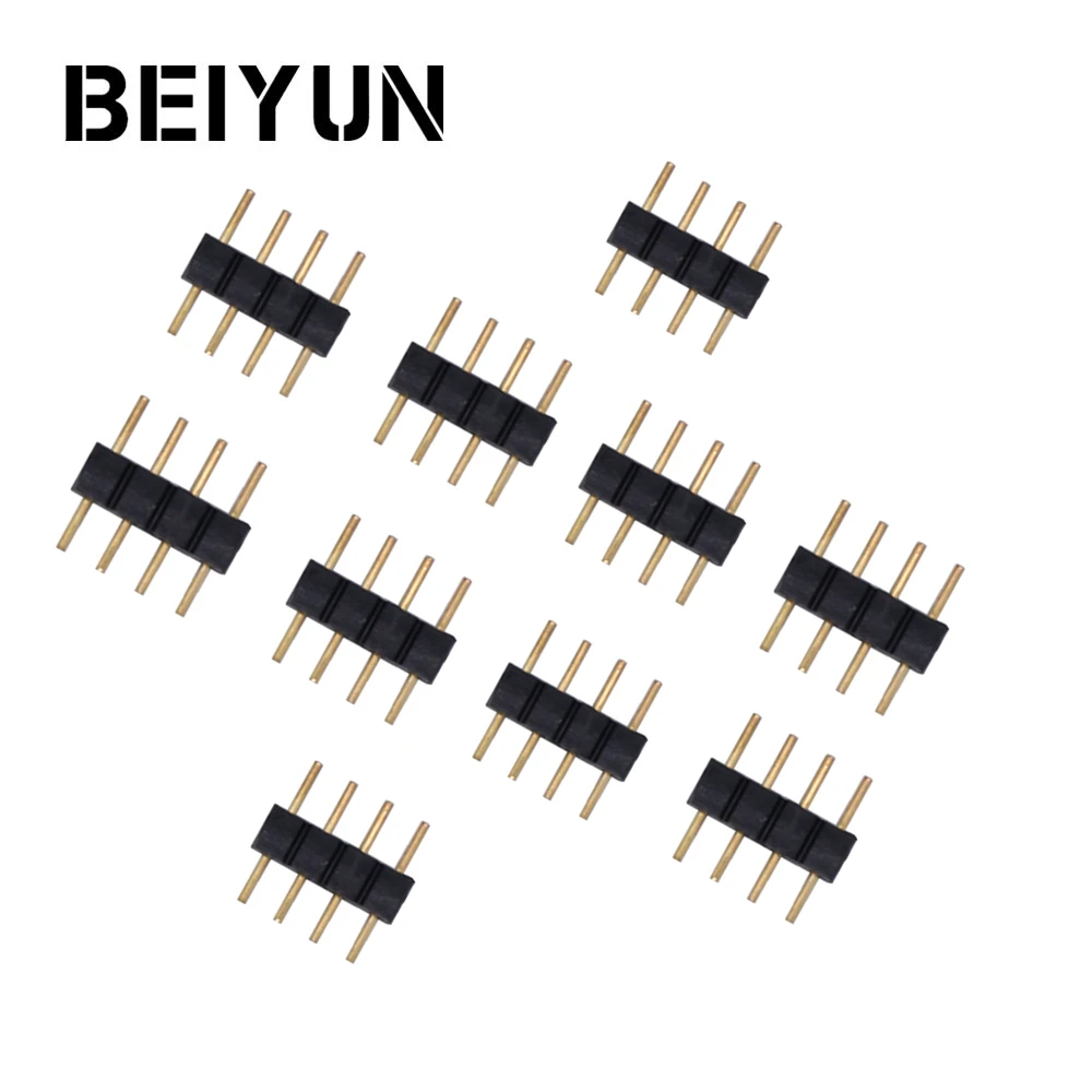 

10PCS 4pin RGB needle Conncetor for RGB led strip 5050 2835 3528 4pin RGB led connector
