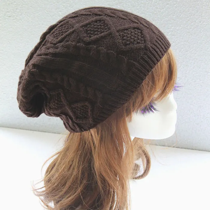 Модные женские шапки нового дизайна, шапка бини с крученым узором, одноцветная женская зимняя шапка, вязаный свитер, модные шапки, 6 цветов, Y1