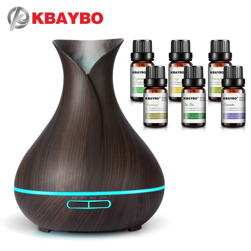 400ml Electric Aroma Essential Oil Diffuser Air Humidifier Essential Oils LED Lights Air Purifier For Home