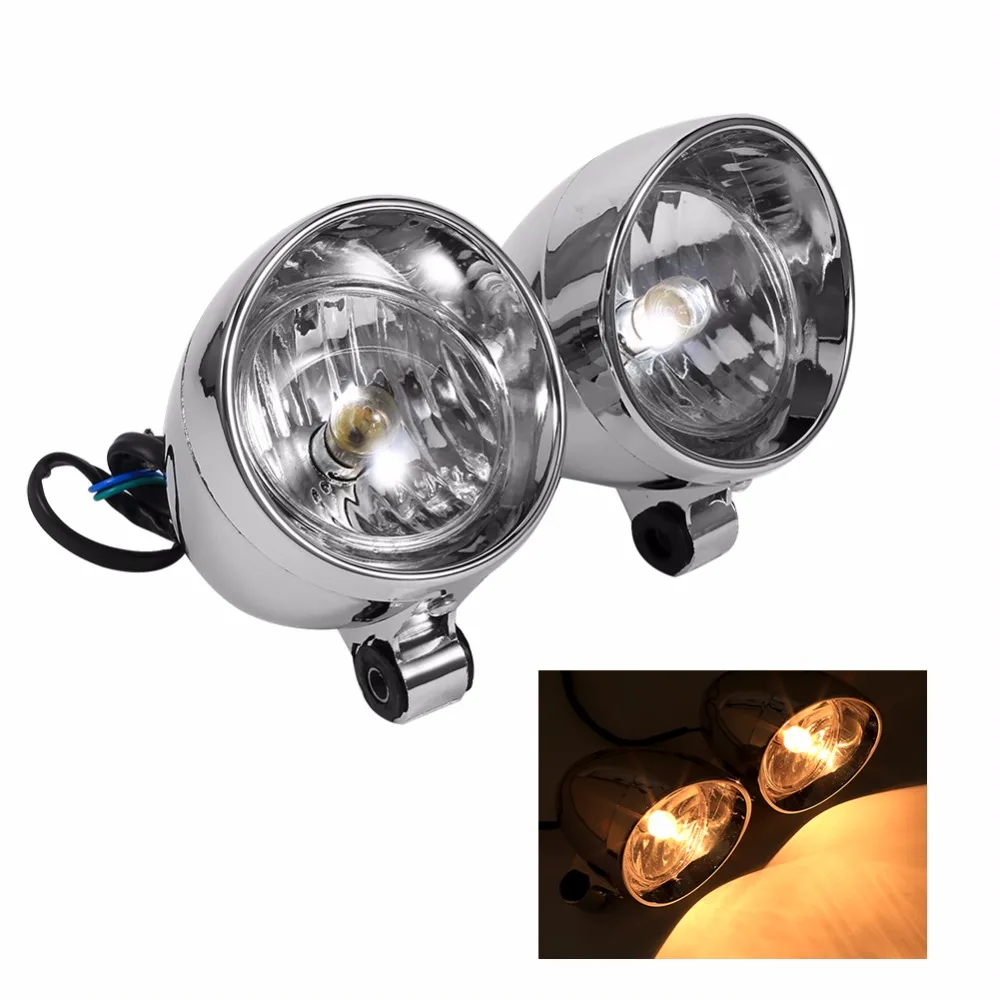 

2pcs Motorcycle Headlights Fog Lights Motorbike Bullet Lamps Head Light for Yamaha for Honda for Harley for Kawasaki led moto