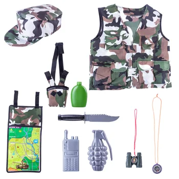 

4 Types Children Pretend Play Occupations Toys Role Play Fancy Dress Costume Set for Boys Playing Interest Development Kits