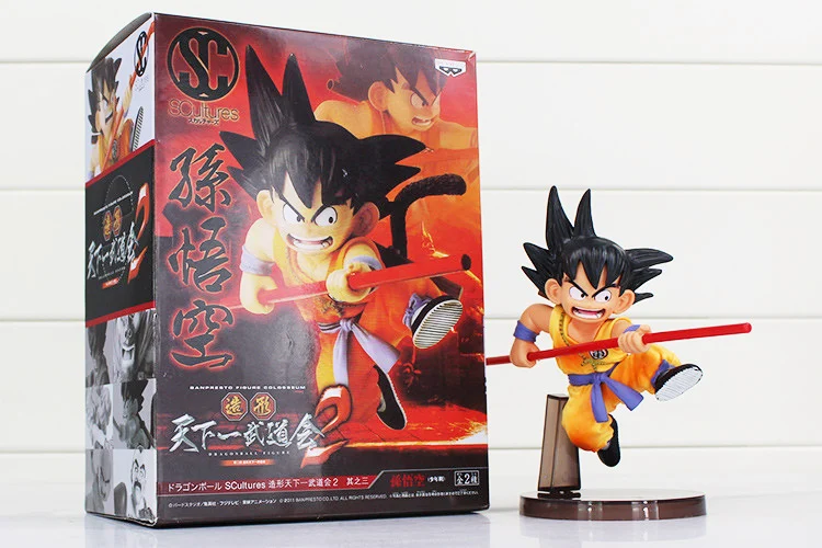 Коробка Dragon Ball Z Son Gokou Goku ПВХ Экшн фигурки детство Ver Akira Toriyama Коллекционная модель игрушки куклы Dragon Ball figuen