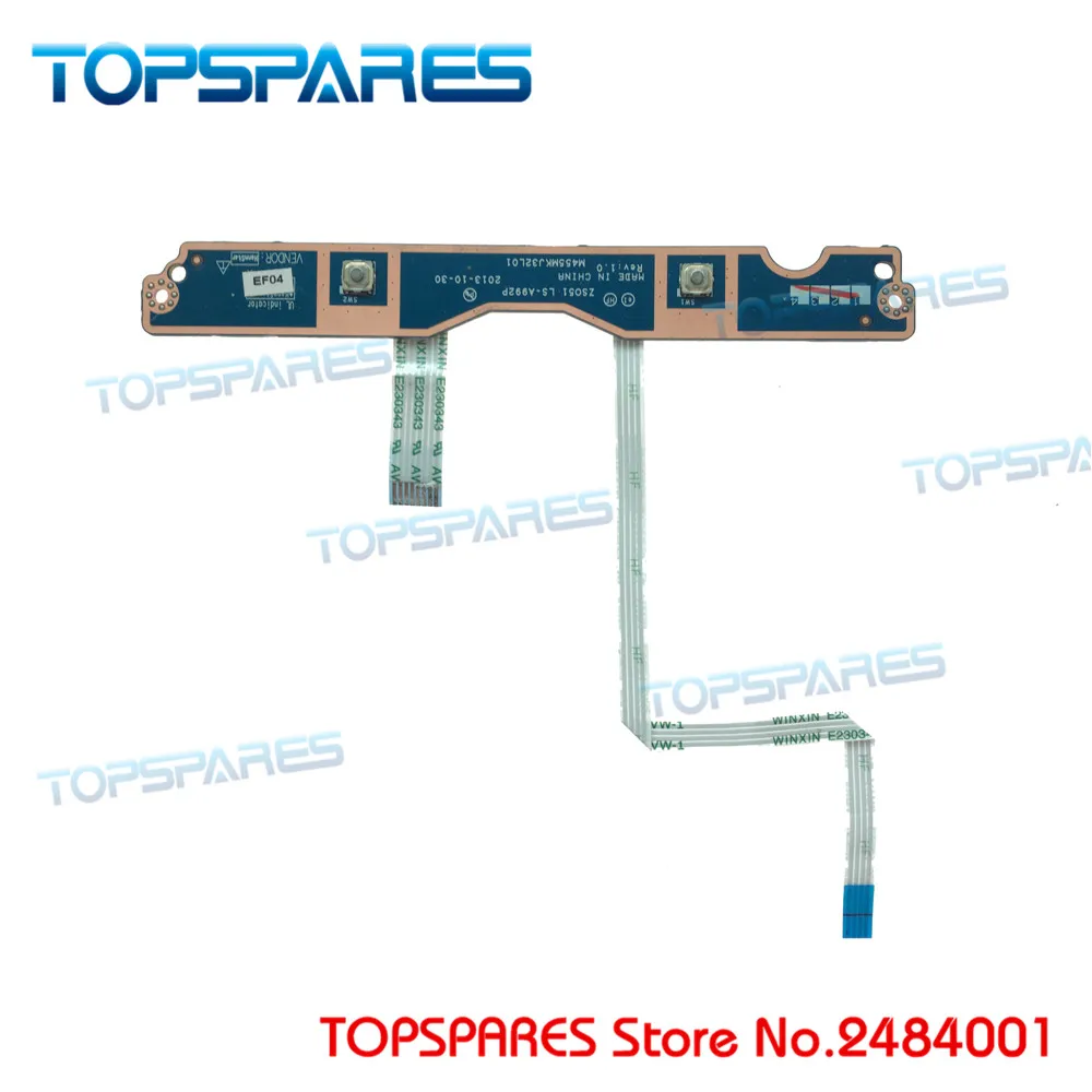 

Laptop Mouse Board Left and Right Buttons with Cable Button Series For HP 15-G 15-R LS-A992P
