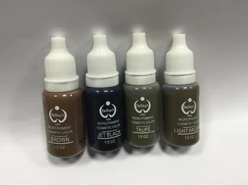 

4pcs Wholesale tattoo makeup eyebrow Permanent Makeup Pigment lip Ink