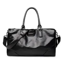 Высокой емкости Для мужчин кожаные дорожная сумка Бизнес Повседневное кожа Для Мужчин's Портфели большой емкости Водонепроницаемый сумки