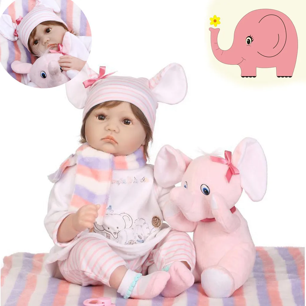 

Real Newborn Handmade Lifelike Baby Doll Silicone Clothes Body 22'' 55cm Xmas Gi ye11.22