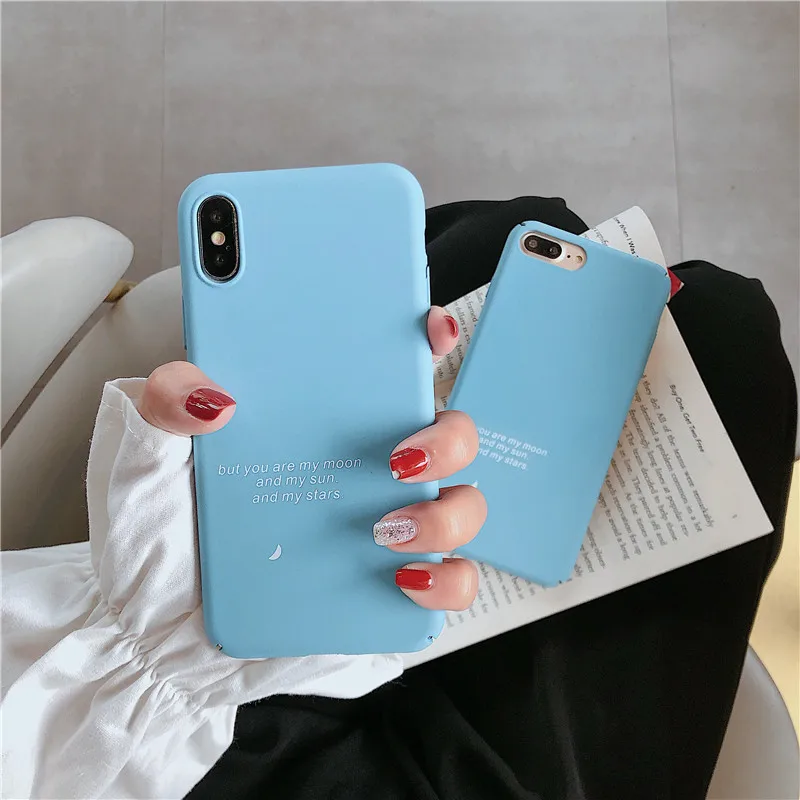 

Cartoon simple letter case for iPhone X XR XS Max 8 7 6 6s PlusE phone case soft TPU back cover for iPhone XS Max