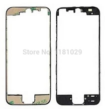 50pcs/lot Grade A Quality Black White LCD& touch screen frame front bezel supporting bracket with 3M adhesive tape for iPhone 5S