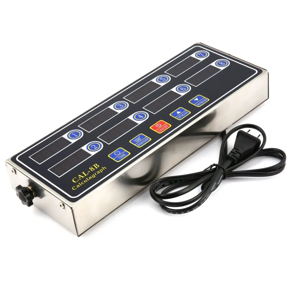 

CAL-8B Portable Calculagraph 8 Channel Digital Timer Kitchen Cooking Timing LCD Display Clock Shaking Reminder