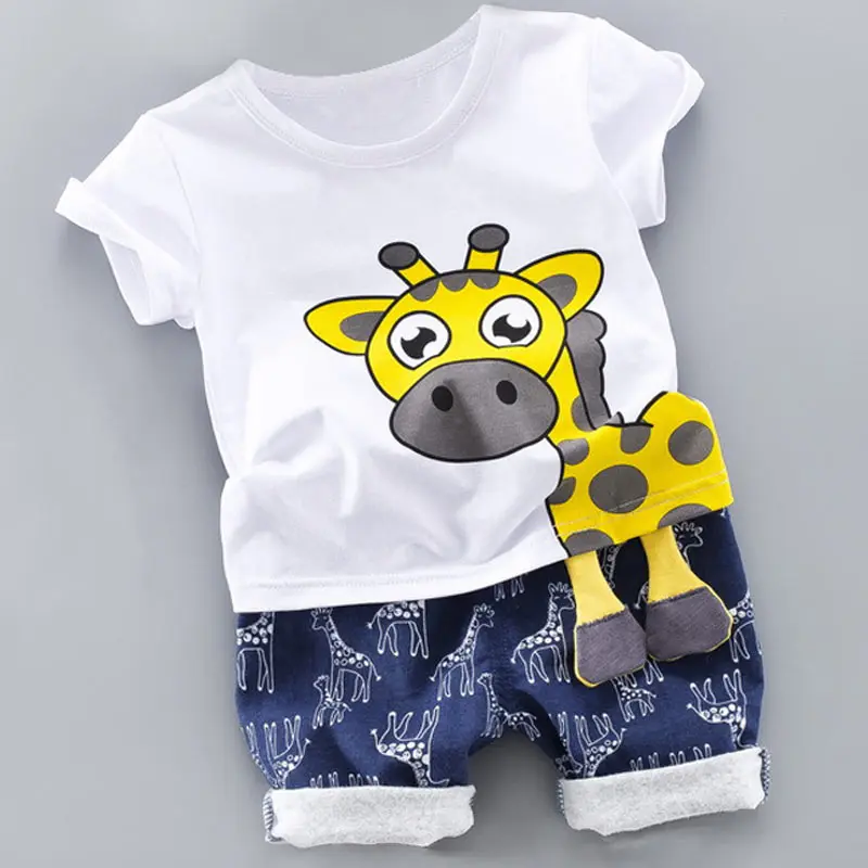 Летняя одежда для маленьких мальчиков, комплект одежды для детей 1-4 лет, клетчатый топ с короткими рукавами+ шорты, комплект из 2 предметов для мальчиков, детская одежда - Цвет: AX1066 white