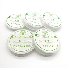 1 рулон 0,5 мм-1 мм прозрачный эластичный шнур для бисероплетения/шнур/нить DIY для изготовления ювелирных изделий браслет и ожерелье# PJ