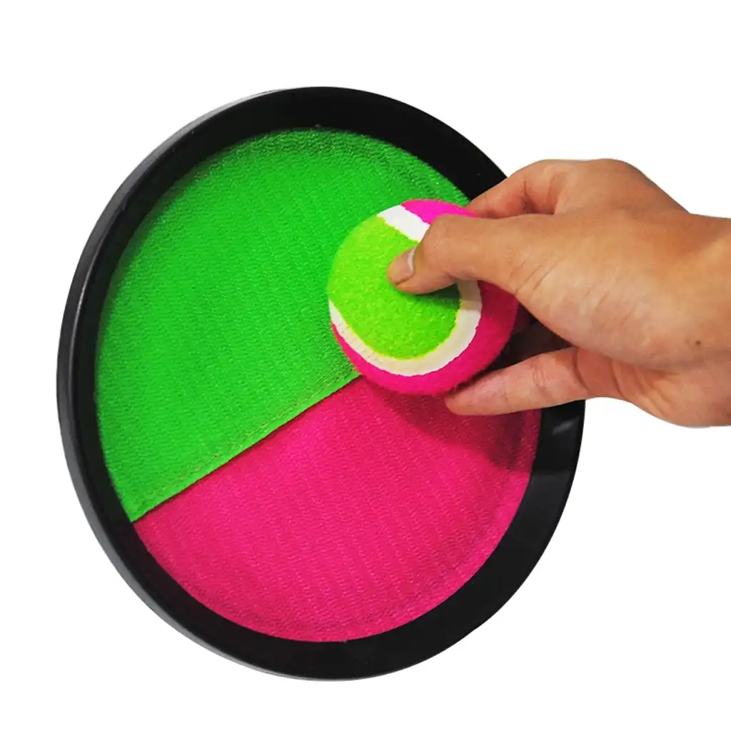 Children Kids Plastic Throwing Sticky Ball Target Plate Dart Board