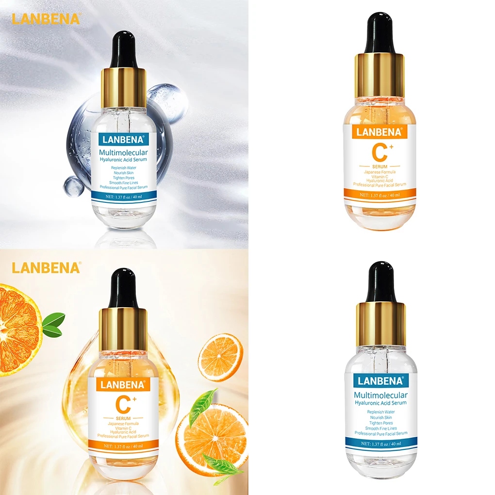 OEDO40ml LANBENA Витамин С/Гиалуроновая кислота сыворотка восполняет воду питательный подтягивающий уход за поры кожи