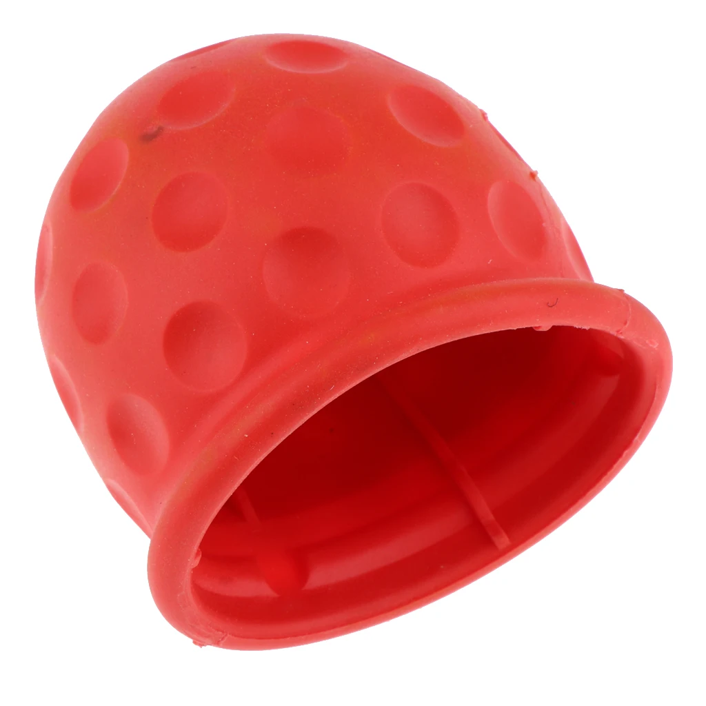 

Universal 50mm Rubber Tow Ball Cover Caps Towing Hitch for Caravan Trailer Towball Protect Red