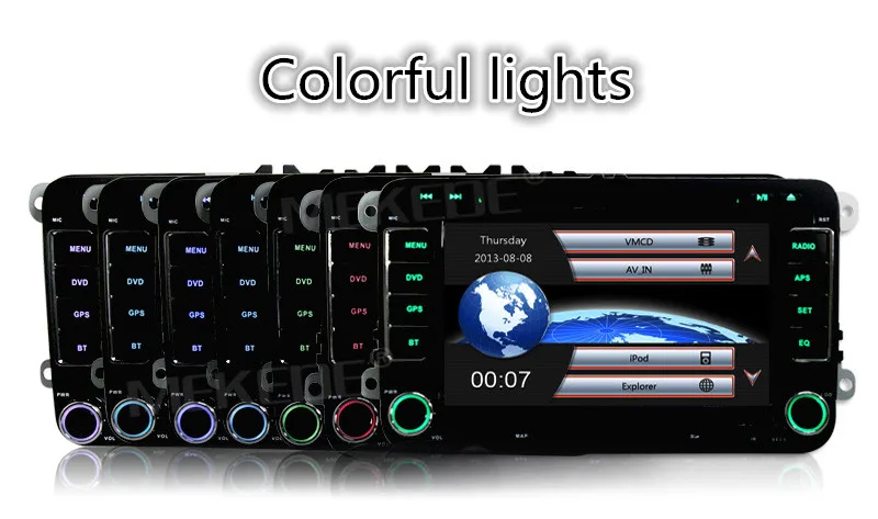 Excellent German warehouse! 7"2 din Car DVD player for Skoda SEAT Volkswagen VW Passat B5 Polo Golf Touran Jetta Tiguan Bora  BT canbus BT 8