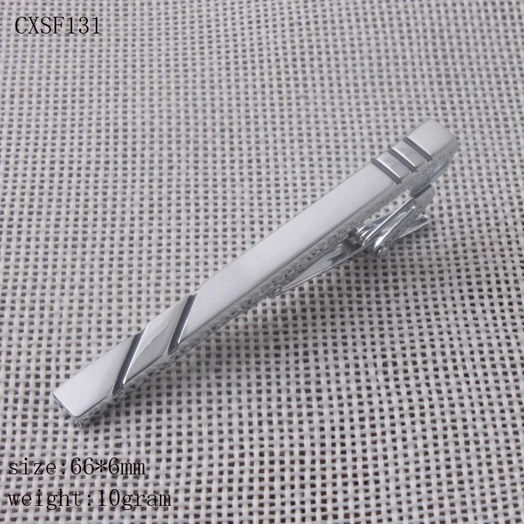 Free Shipping Promotion New Arrival Men'S Tie Clips silver plated