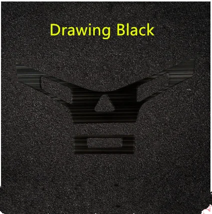 Рама из нержавеющей стали для центральной консоли перчатка/Литые молдинги для Chevrolet Cruze 202009 10 11 12 13 14 15 AAA054 - Название цвета: Drawing Black B
