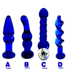 Glass Crystal Beads Dildo Anal Trainer Butt Plug Fake Penis Anal Stimulator Female Sex Toy Adult Erotic Sex Product for Women