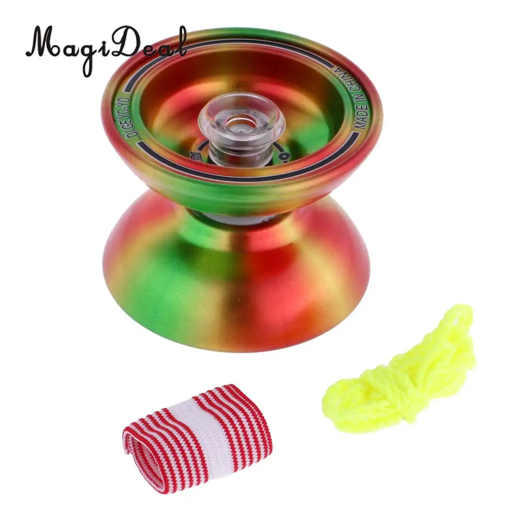 MagiDeal 1Pc Professional YoYo Aluminum Alloy String Trick Yo-Yo Ball KK Bearing for Beginner Adult Kids Classic Toy 7Kinds