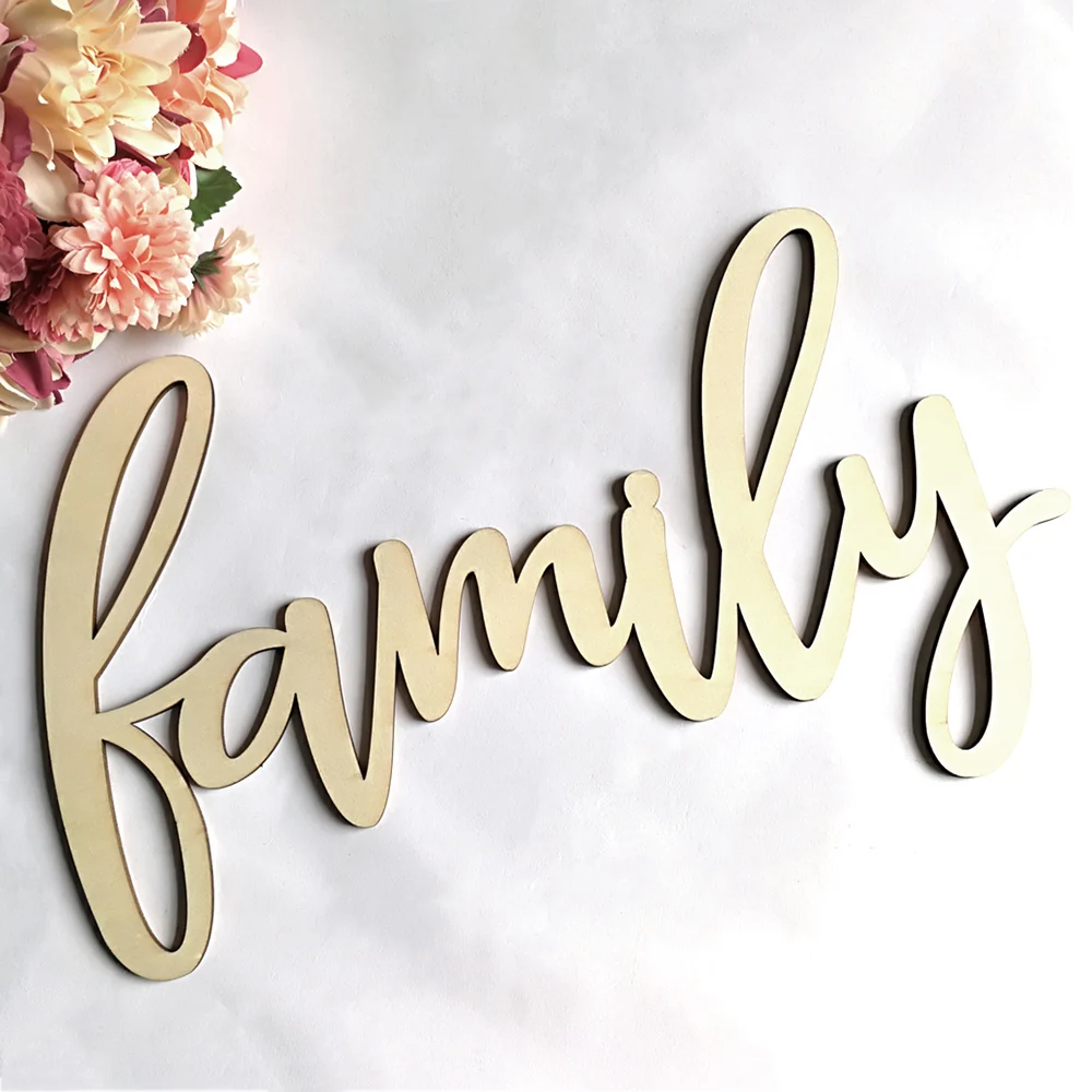 Wooden Letters Alphabet Word Decoration For Wedding Accessories