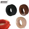 2*0.75mm Vintage Twisted Electrical Wire Beige Textile Cable Edison Vintage Lamp Cord Braided Retro Pendant Light Lamp Wire ► Photo 3/6