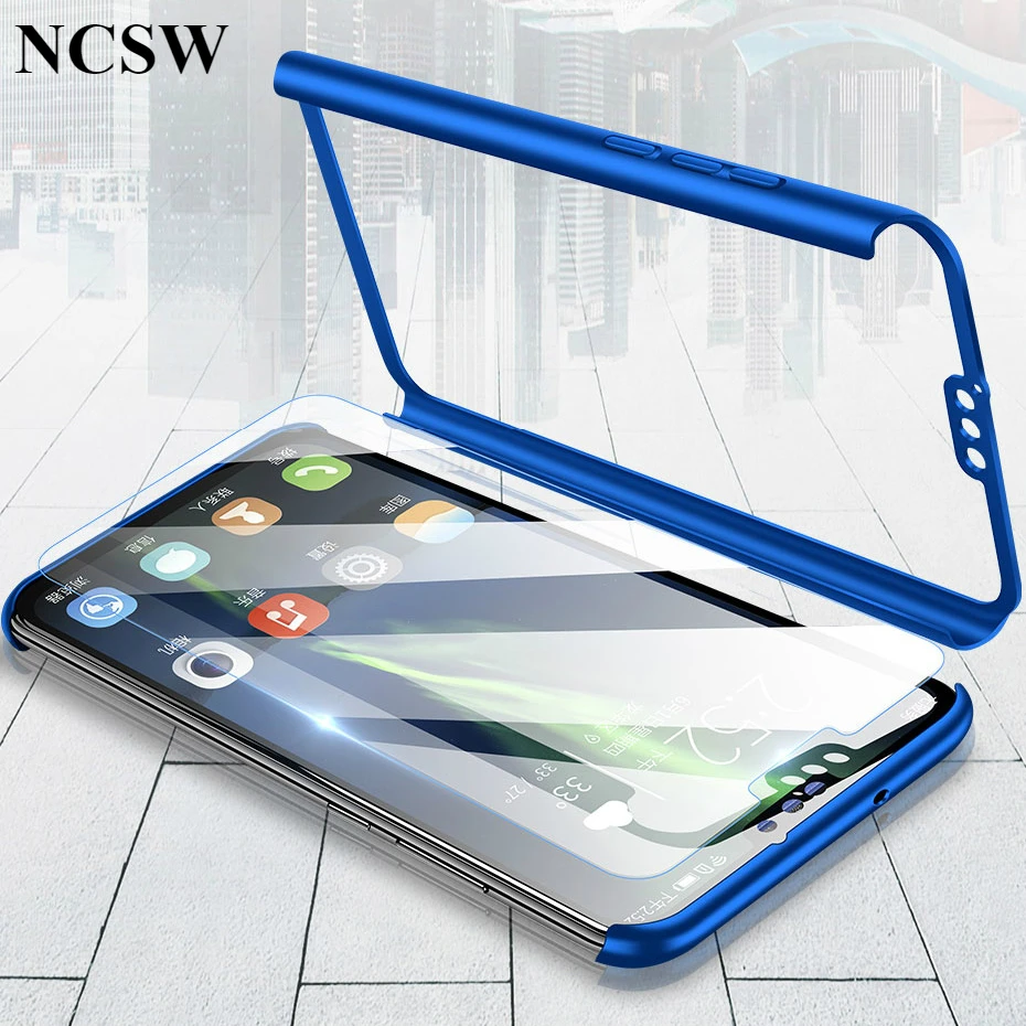 

360 Degree Full Protection Case For Huawei Mate30Lite Cover For Huawei P Smart Z 2019 P30 P20 Mate20 Nova4E P10 P9 P8 With Glass