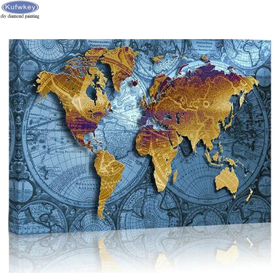 

World Map Section Diamond Painting Full Square DIY Diamond Mosaic 3D Embroidery Beads Cross Stitch Kits Christmas deals