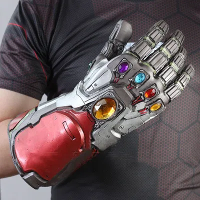 

Avengers 4 Endgame Iron Man Infinity Gauntlet Hulk Cosplay Arm Thanos Latex Gloves Arms Mask Marvel Superhero Weapon Party Props