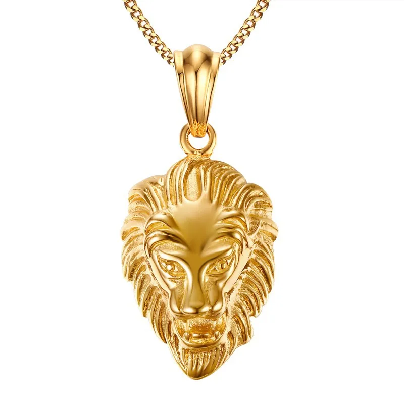 High quality Fashion Lion Head Lion King Stainless Steel Pendant