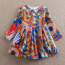 Girls Summer Dress for Kids Children Flower Print Cotton Full Clothes Girls Fashion A-Line Princess Dresses Baby Party Dress flower girls dress the princess dress for girls 3d cotton fabric party dresses kids vase print vest royal clothing 4y 14y