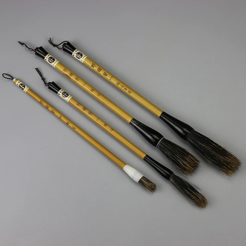 Bristle Brush Pen Chinese Traditional Calligraphy Brush Pen Landscape Painting Watercolor Large Regular Script Bristle Brush Pen