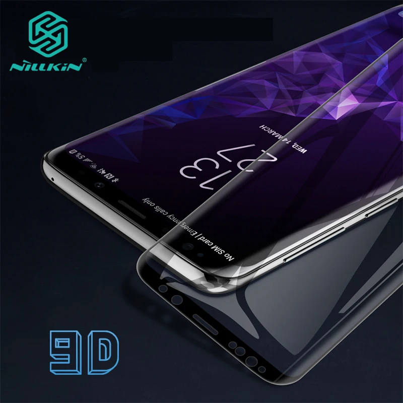 Cheap NILLKIN DS MAX Protective Screen Protector For Samsung Galaxy S9 S9 Plus Note 9 Note 8 9D Safety Tempered Glass 5.8 6.2 6.32 6.4