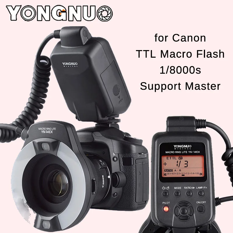 Yongnuo YN-14EX TTL Macro Ring Lite Flash Speedlite      Canon 5D2 5D3 6D 7D 60D 70D 700D 650D 600D