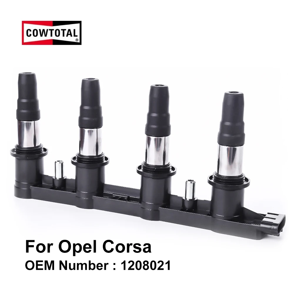 COWTOTAL Ignition Coil for Opel Corsa 1.6T OEM 1208021 ( Pack of 4