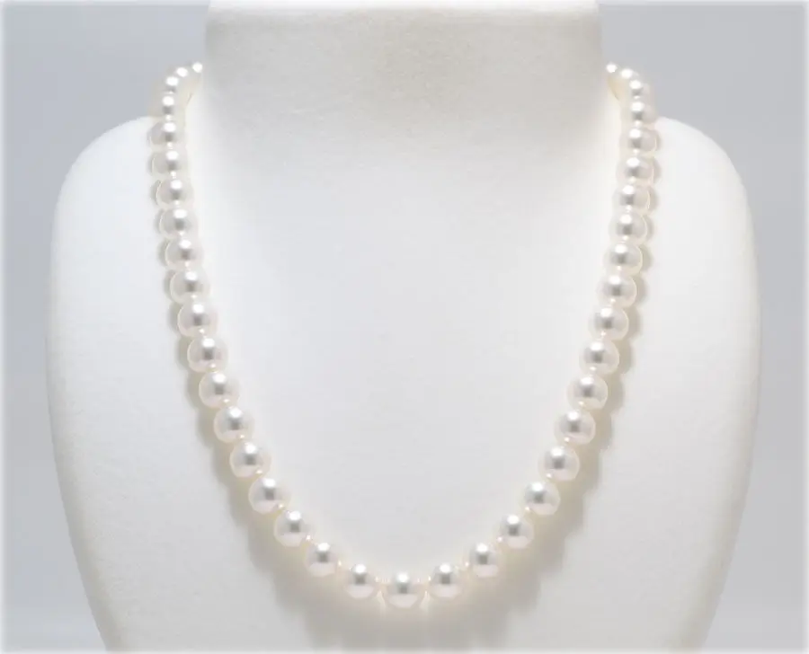 

AAA 8-9mm south seas white pearl necklace
