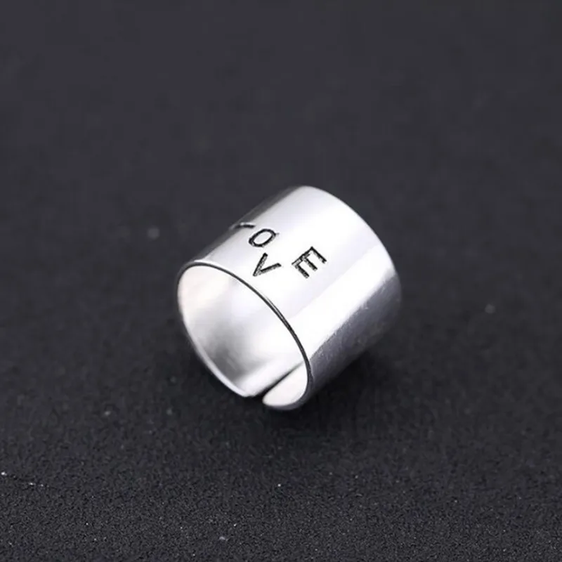 Женское кольцо для влюбленных Anillos винтажное Открытое из тибетского серебра 100%