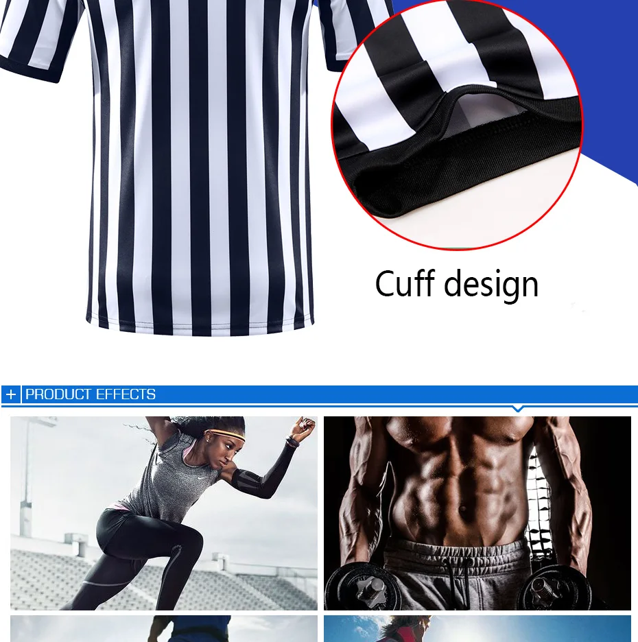 Новинка, v-образный вырез, Футбольная форма рефери, Футбольная спортивная одежда с коротким рукавом, дышащая тренировочная одежда