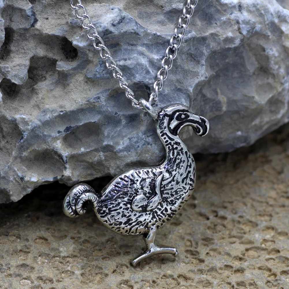 Youe Bersinar Besar Burung Dodo Kalung Sliver Burung Dodo Liontin