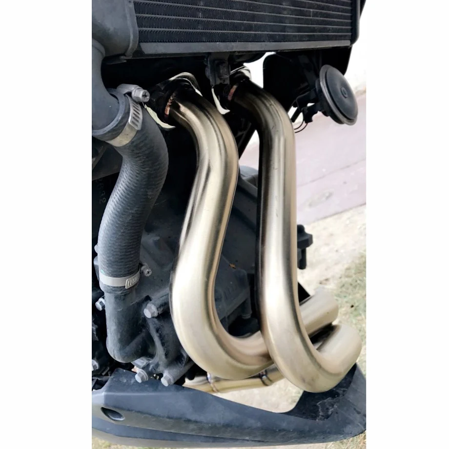 Motorcycle Motorbike Exhaust Full System Middle Pipe For Kawasaki ER-6N ER-6F ER6F ER6N Ninja 650R 2012 2013 2014 2015 (5)