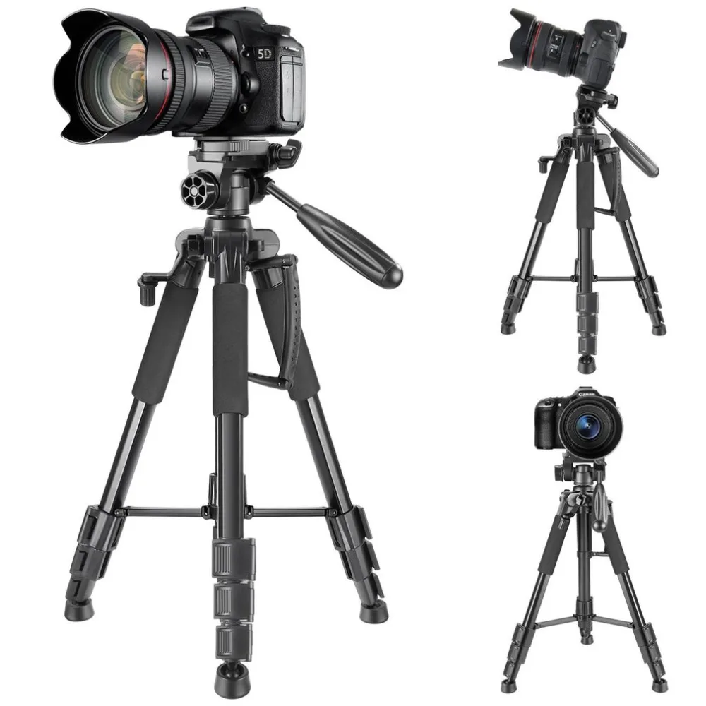 

CAMBOFOTO Camera Tripod Portable Flexible With Quick Release Plate With Ball Head Angle Lock Rubber Foot Pad Panning Dial