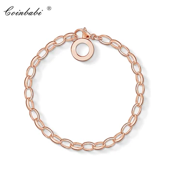 

Bracelet Rose Gold Color For Women Ts Charms Carrier Basic Bracelet Factory Wholesale Thomas Style Trendy Club Chain Bracelets