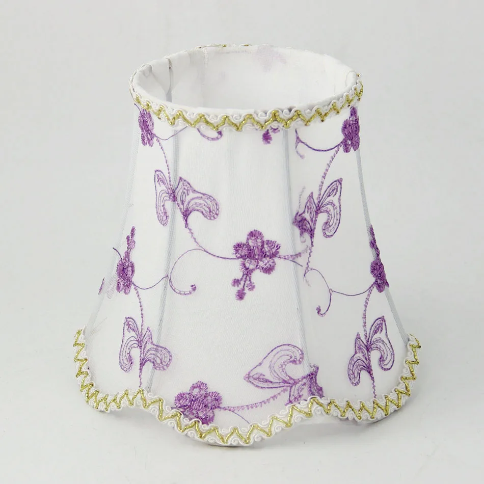 

New 2018 Purple Color Lampshade for wall lamp or Small deco lamp shades, E27 hole 4.2cm