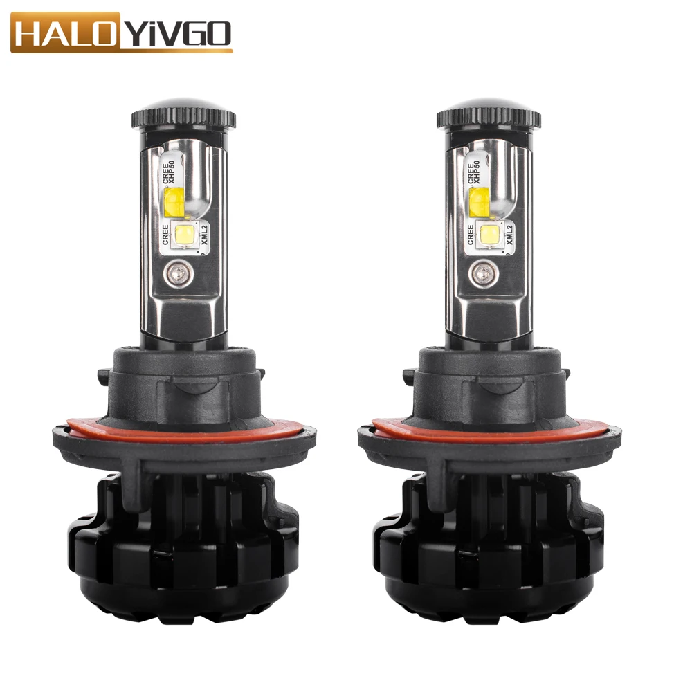 H13 9008 CREE 40W LED Headlight Kit Bulb Off-Road High-Low Beam Xenon White USA