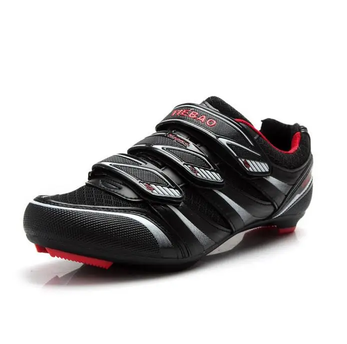 Tiebao ciclismo zapatos carretera bicicleta zapatos transpirables auto-bloqueo hombres carreras bicicleta ciclismo zapatos antideslizantes zapatos Zapatillas ciclismo