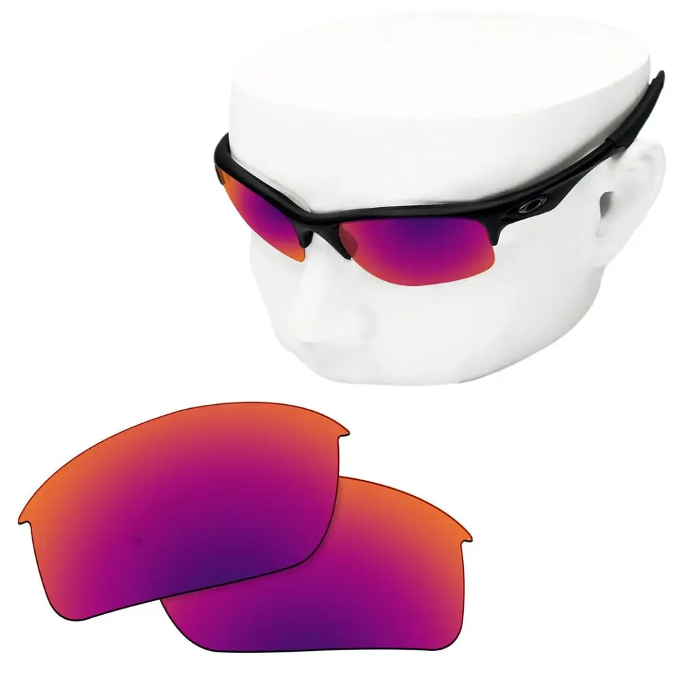 OOWLIT Polarized Replacement Lenses of Purple Red Mirror for-Oakley Bottle  Rocket OO9164 Sunglasses